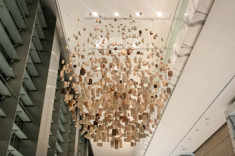 Office lobby art installation