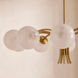 Nordic style glass ball shaped chandelier