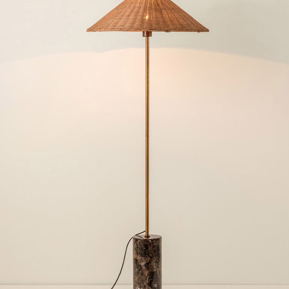 Marble floor lamp