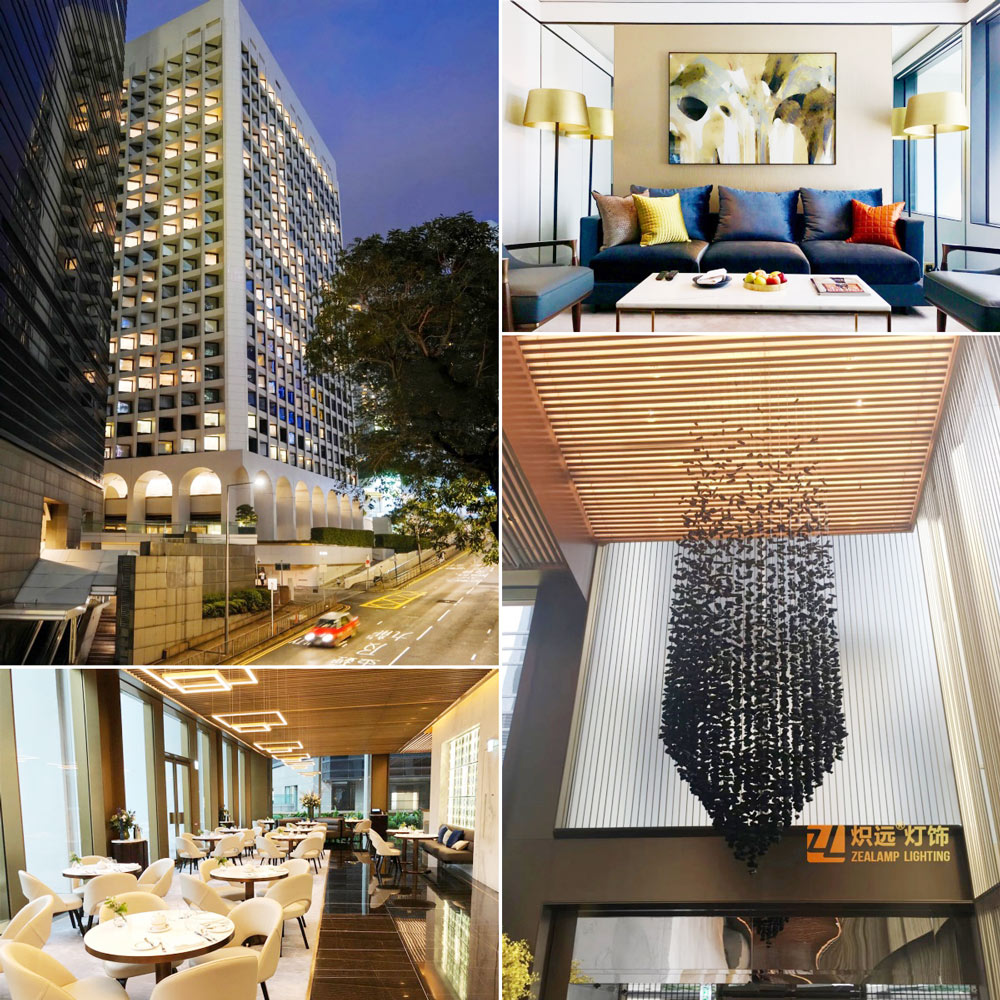 Customization case of lighting fixtures for five-star MURRAY hotels in Hong Kong