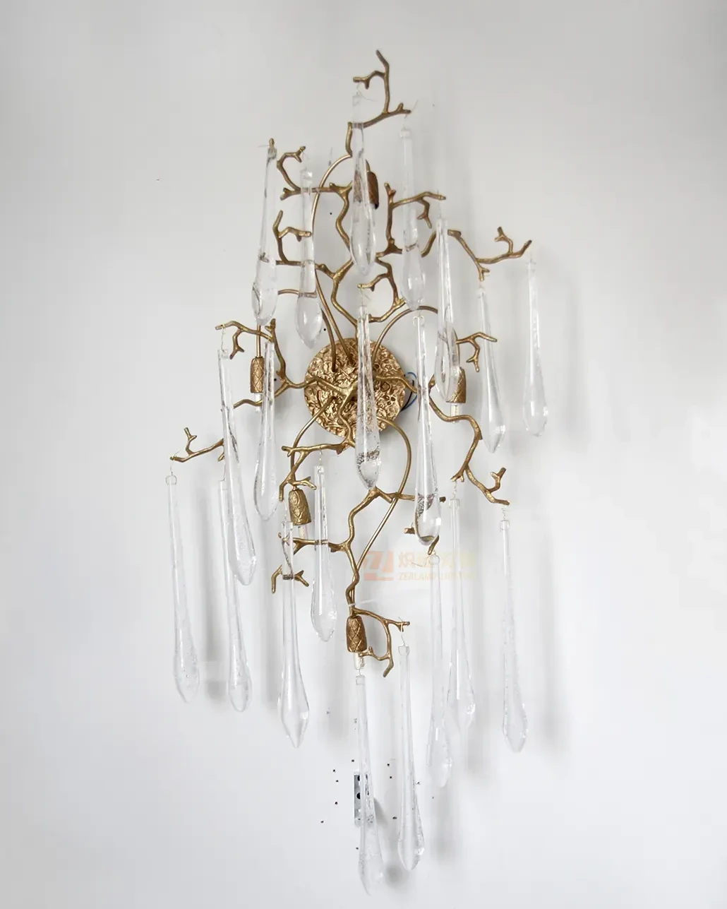 Water droplet glass decorative wall lamp