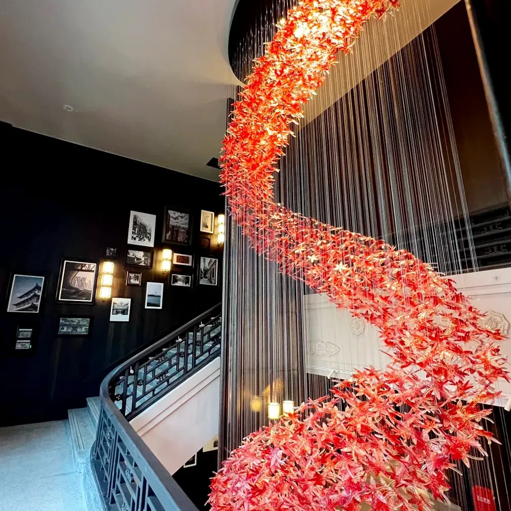 Red Maple Leaf Pendant Lamp