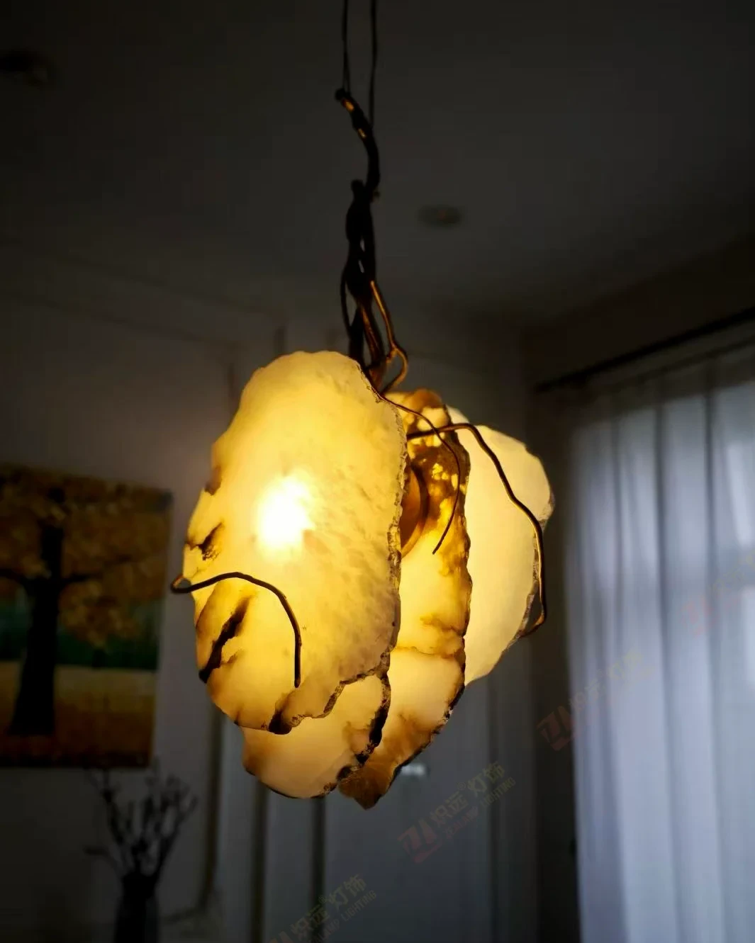 marble chandelier