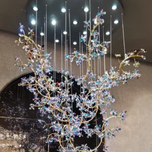 crystal flower chandelier