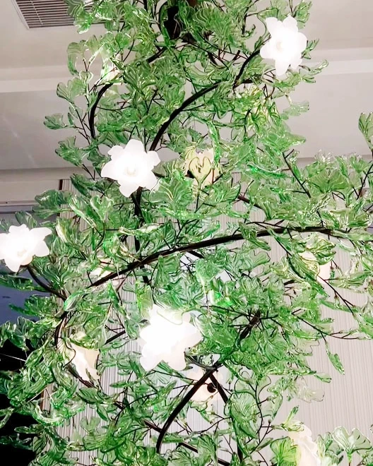 Plant decoration pendant light