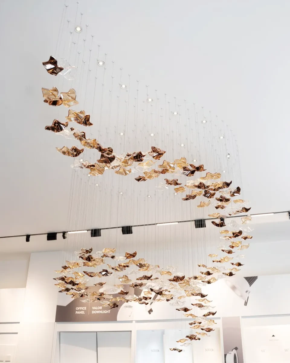 Artistic glass decorative chandelier