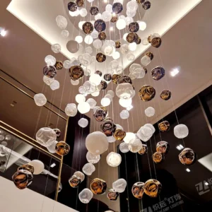 Alien glass lampshade pendant light