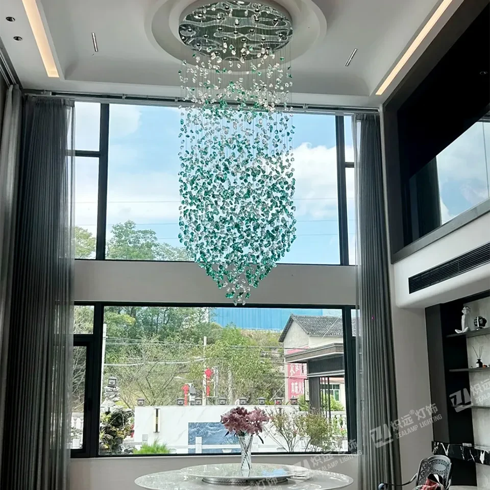Glass stone decorative chandelier