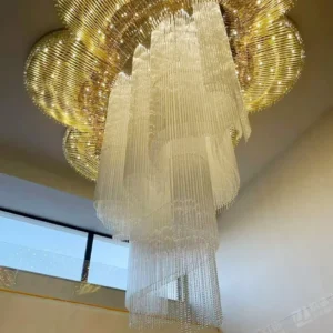 Hotel crystal chandelier