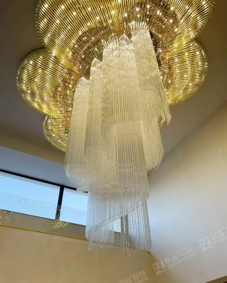 Hotel crystal chandelier