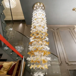 Artistic glass chandelier