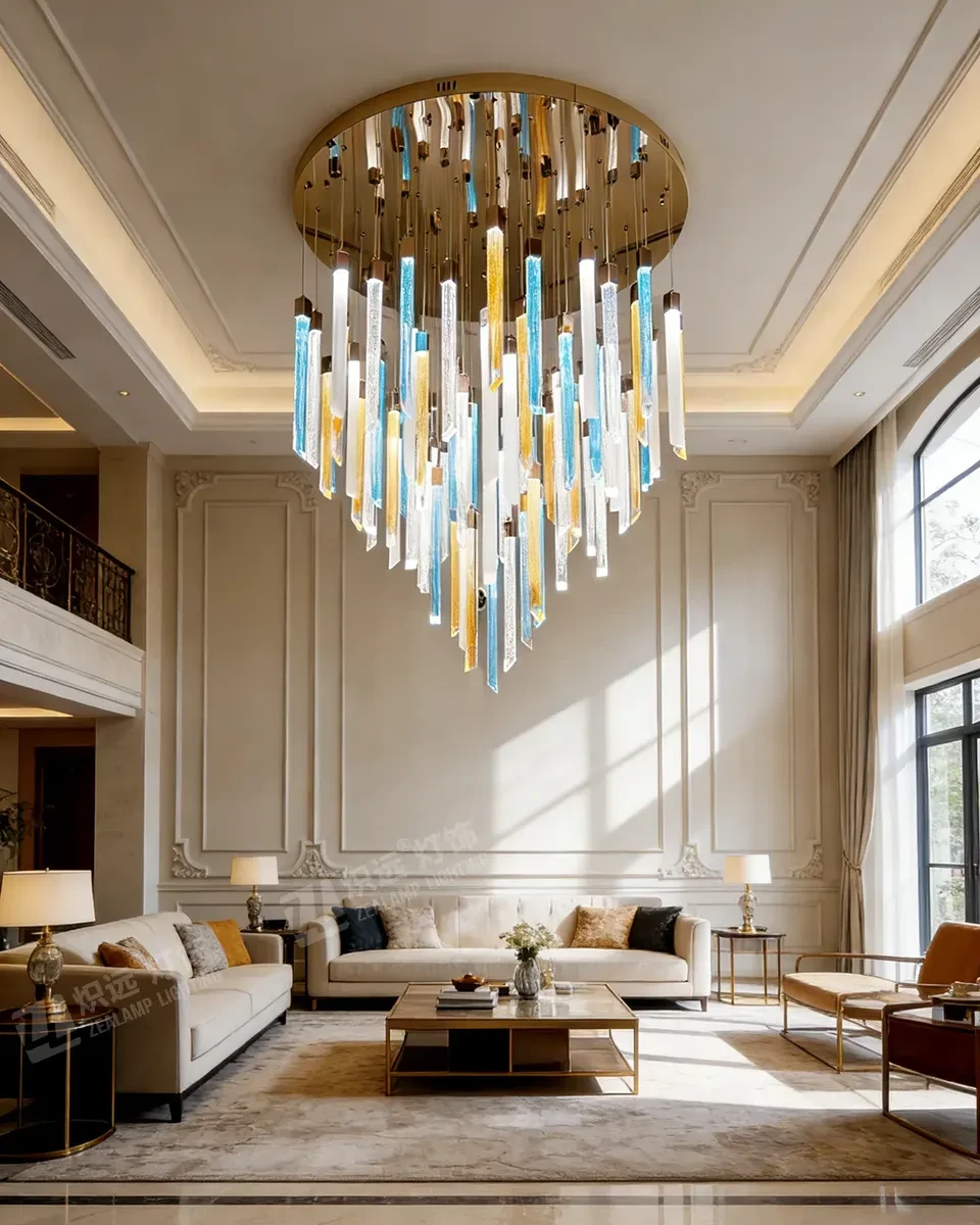 Villa living room chandelier